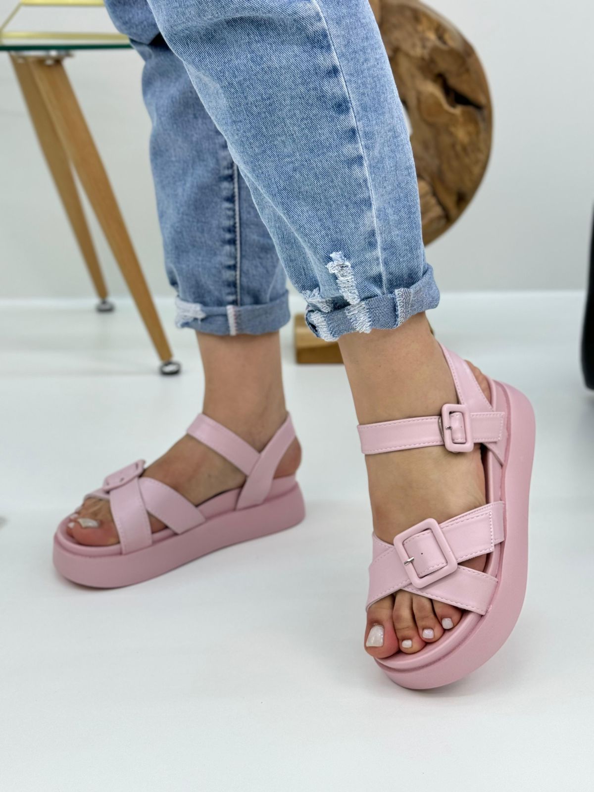 Женские весенние босоножки SUYIFEIYA SO-246-170 (8 пар в коробе, размер 36-41)