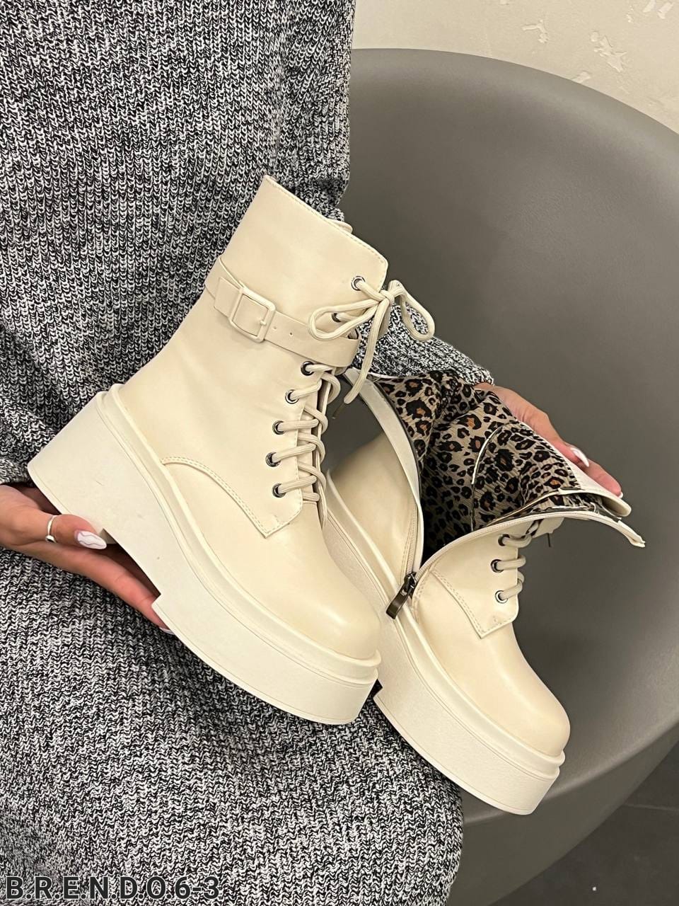 Женские весенние ботинки FASHION SO-222-128 (8 пар в коробе, размер 36-41)