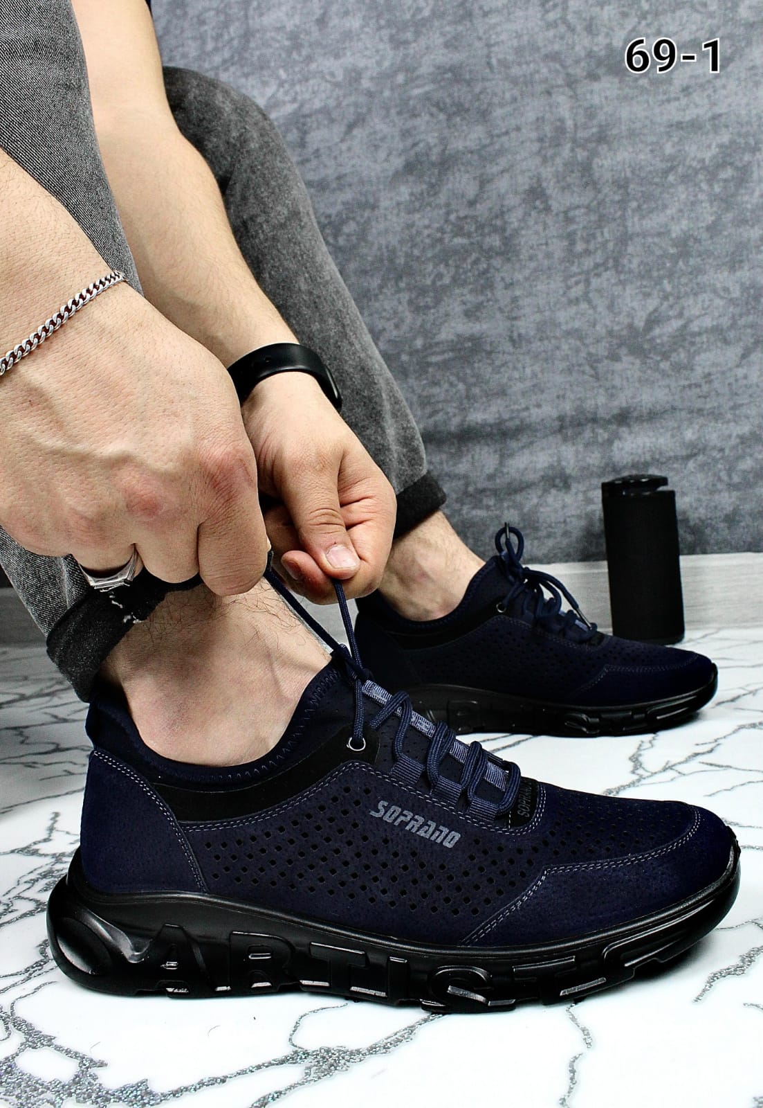 Мужские весенние кроссовки AIR SO-243-51 (8 пар в коробе, размер 41-46)