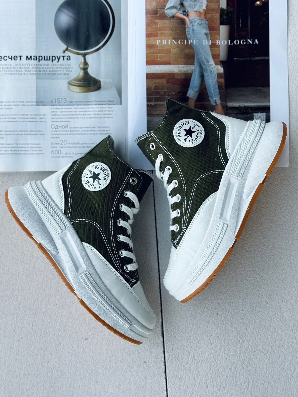 Женские весенние кеды FASHION SO-240-67 (8 пар в коробе, размер 36-41)