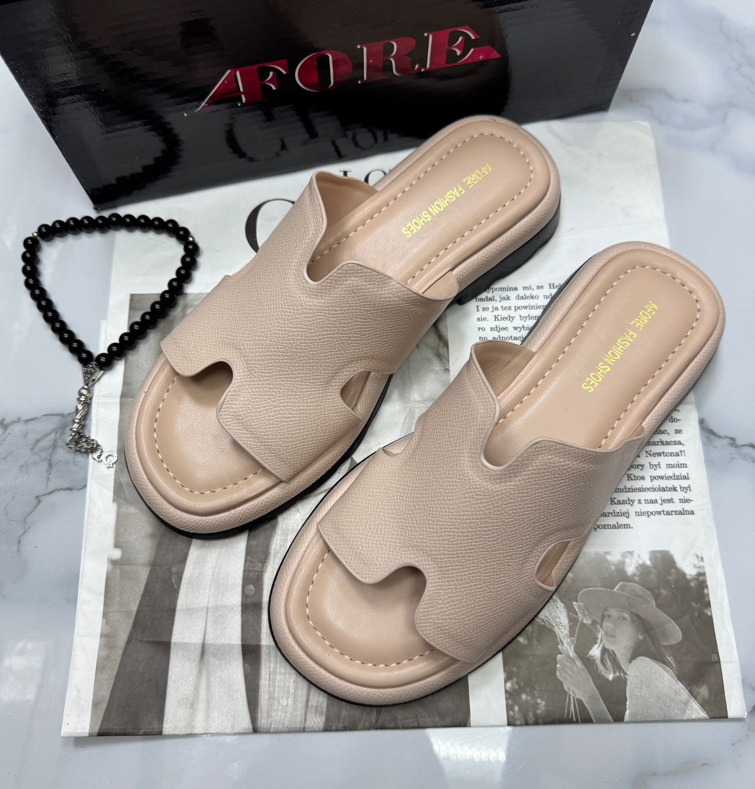 Женские шлепанцы  FASHION SO-253-189 (8 пар в коробе, 36-41 размер)