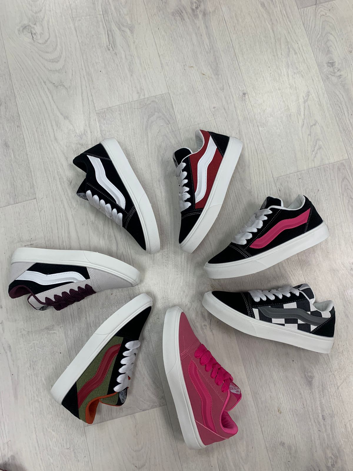 Женские весенние кроссовки MEITESI SO-224-130 (8 пар в коробе, размер 36-41)