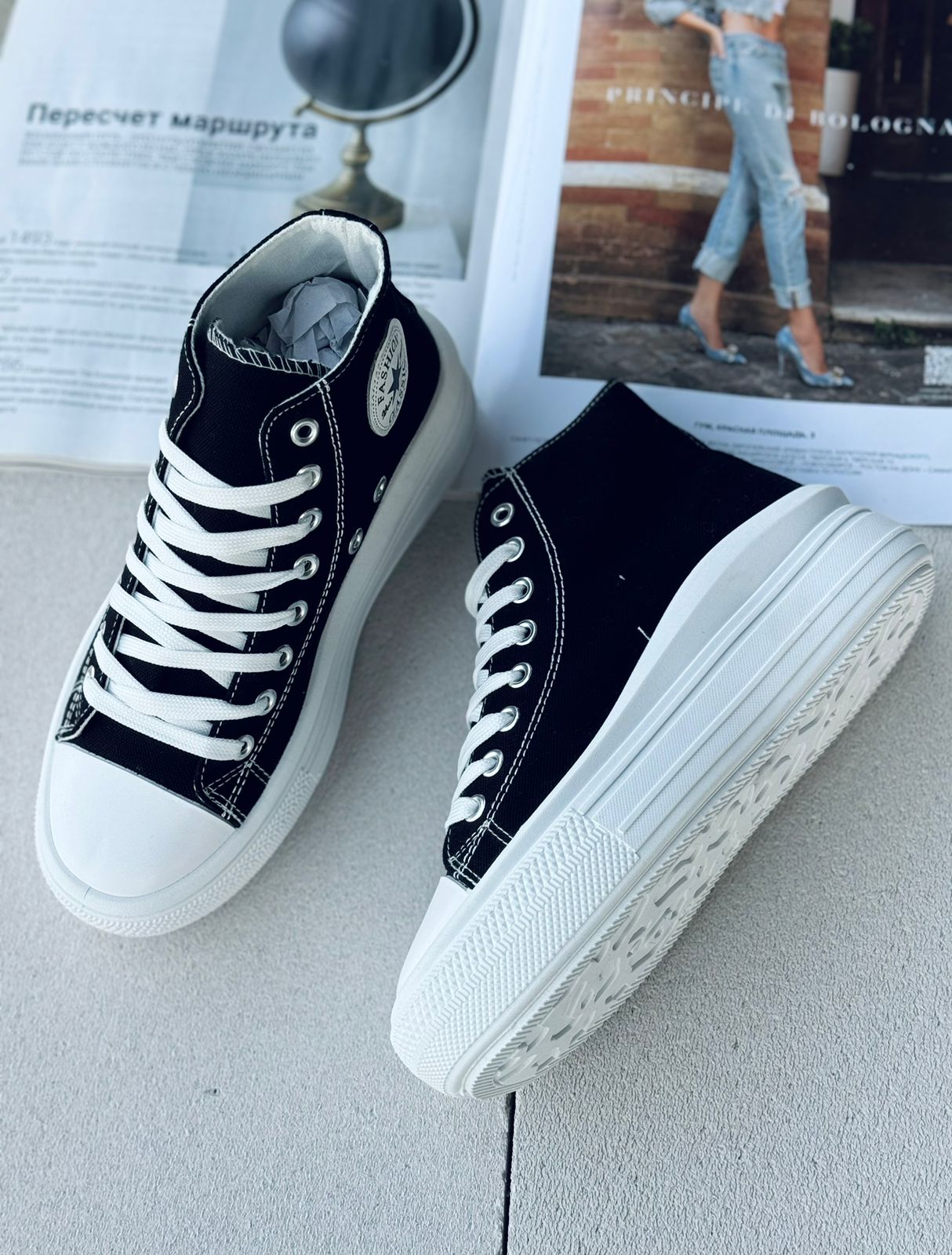 Женские весенние кеды FASHION SO-240-51 (8 пар в коробе, размер 36-41)