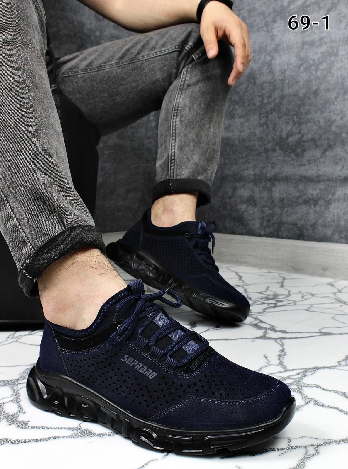 Мужские весенние кроссовки AIR SO-243-53 (8 пар в коробе, размер 41-46)