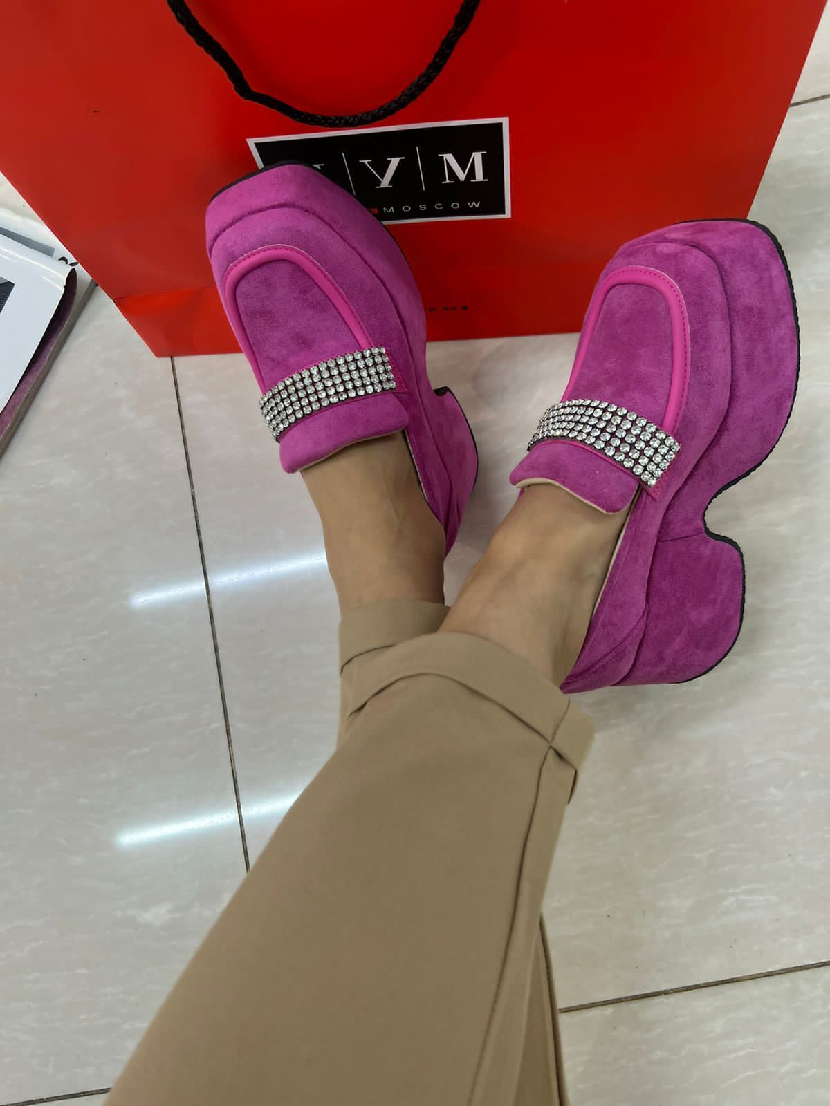 Женские весенние туфли FASHION SO-221-133 (8 пар в коробе, размер 36-41)