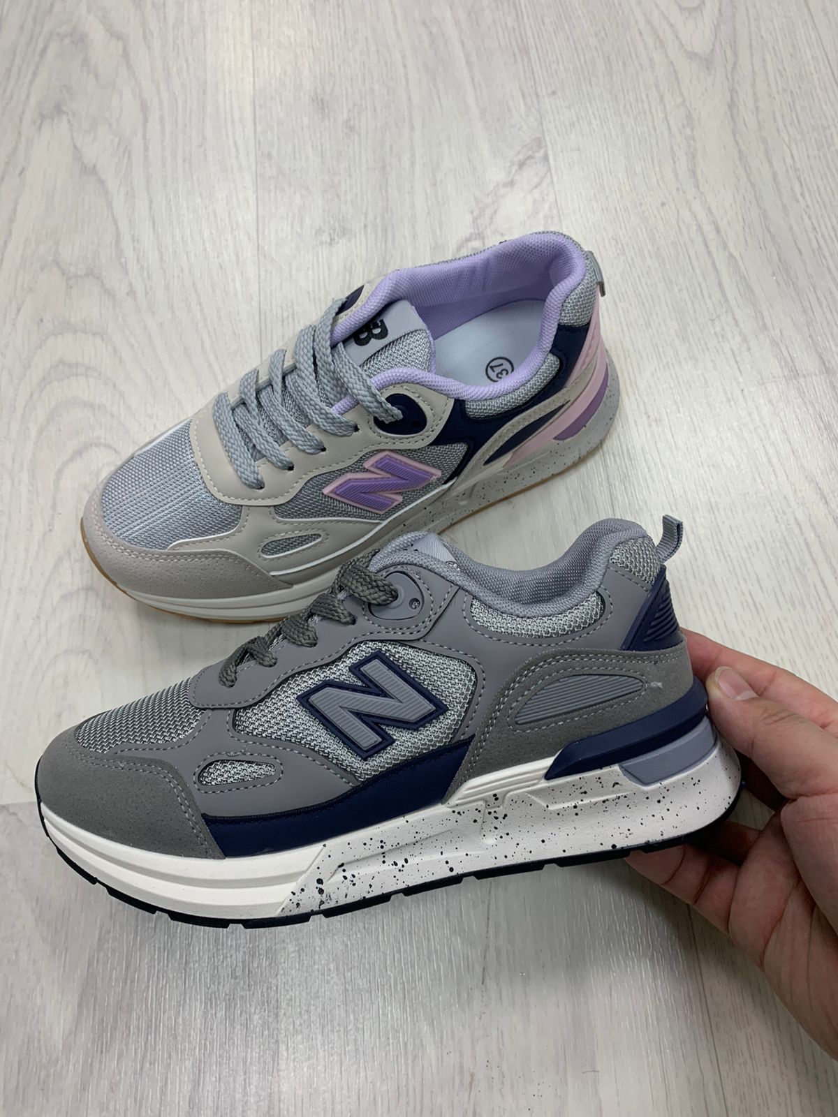 Женские весенние кроссовки FASHION SO-219-13 (8 пар в коробе, размер 36-41)