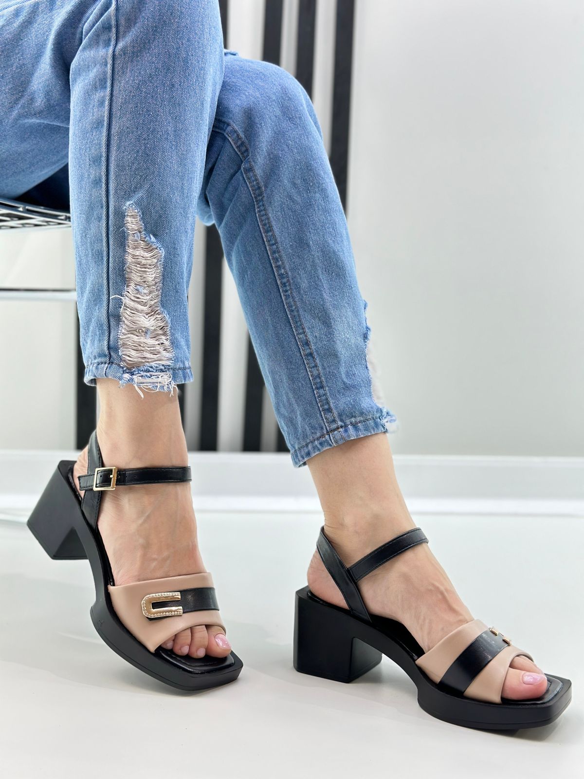 Женские летние босоножки FASHION SO-240-318 (8 пар в коробе, размер 36-41)