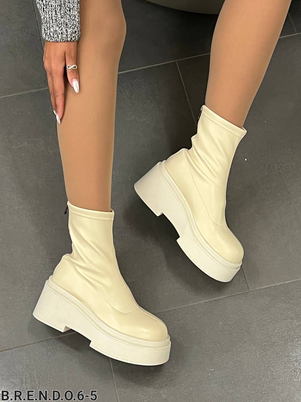 Женские весенние ботинки FASHION SO-222-130 (8 пар в коробе, размер 36-41)