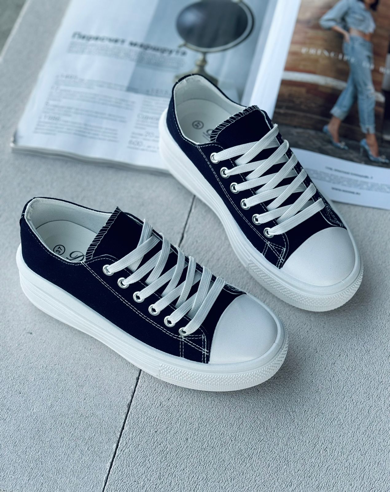 Женские весенние кеды FASHION SO-240-82 (8 пар в коробе, размер 36-41)