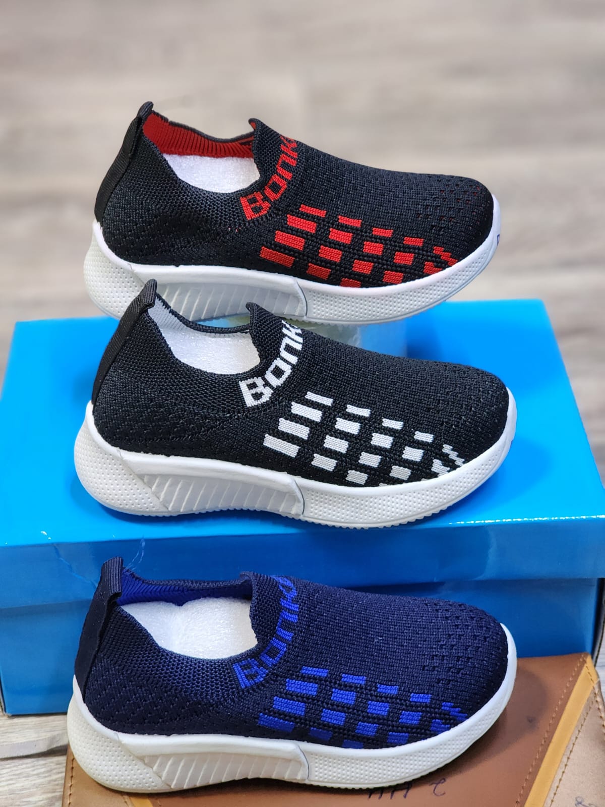 Детские слипоны  FASHION SO-256-6 (18 пар в коробе, 26-31 размер)
