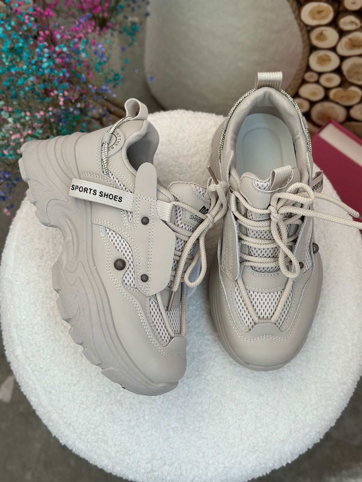 Женские весенние кроссовки FASHION SO-235-90 (8 пар в коробе, размер 36-41)
