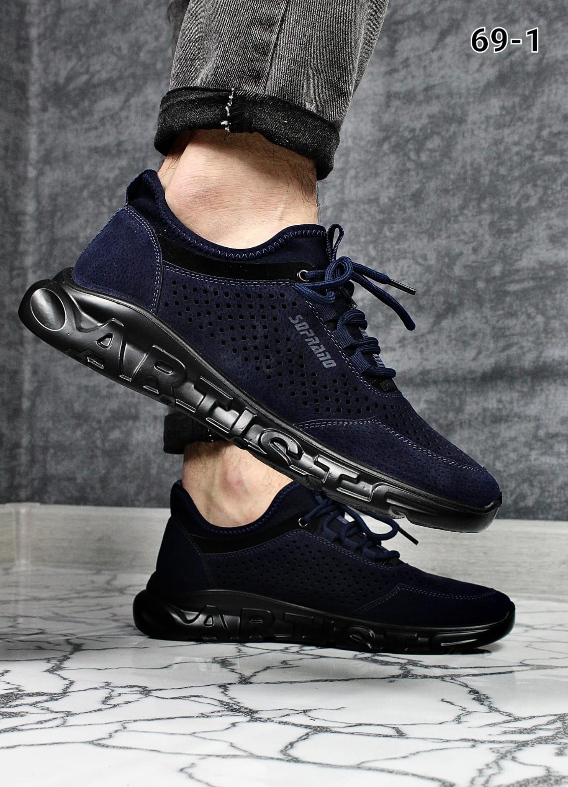 Мужские весенние кроссовки AIR SO-243-52 (8 пар в коробе, размер 41-46)