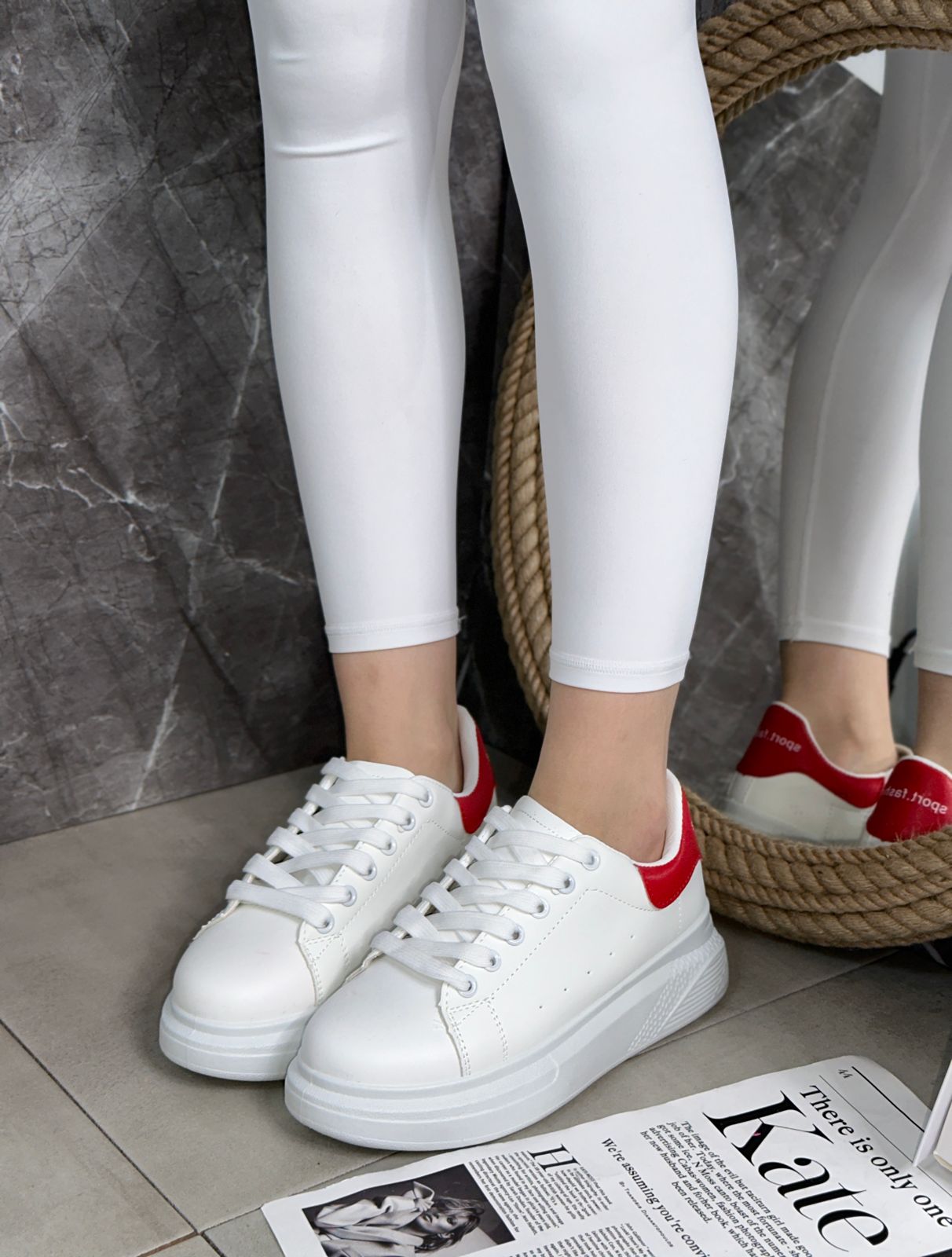 Женские весенние кроссовки FASHION SO-240-143 (8 пар в коробе, размер 36-41)
