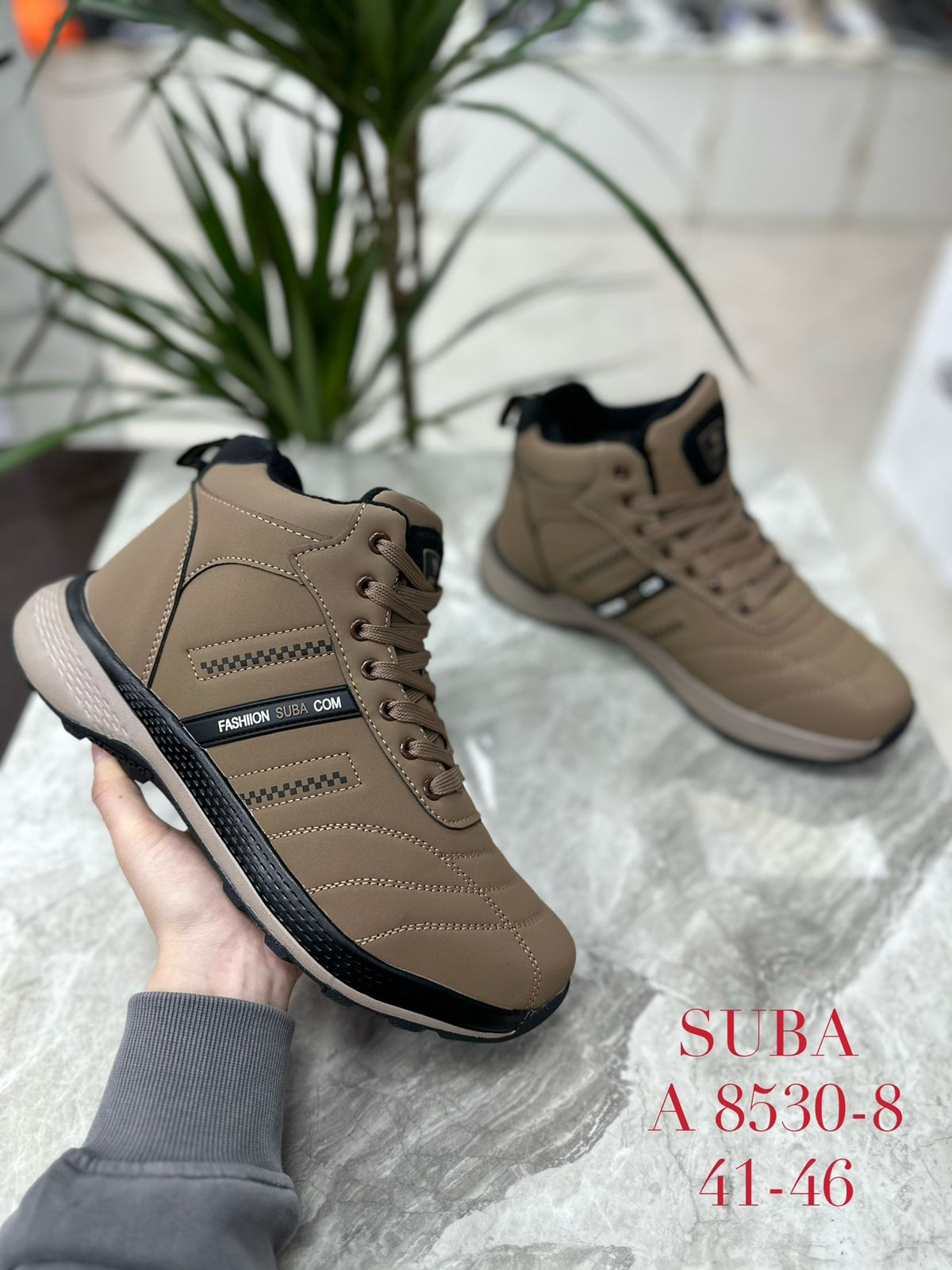 Мужские зимние ботинки SUBA SO-215-118 (8 пар в коробе, размер 41-46)
