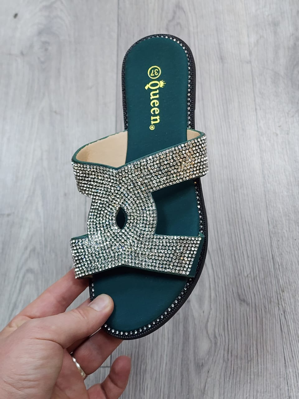 Женские весенние шлепанцы QUEEN SO-246-30 (10 пар в коробе, размер 36-41)