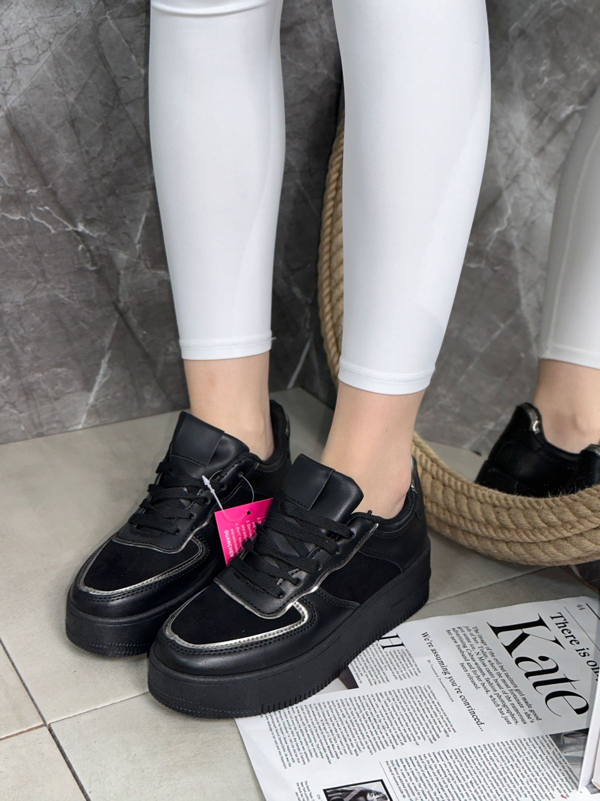 Женские весенние кроссовки FASHION SO-240-135 (8 пар в коробе, размер 36-41)