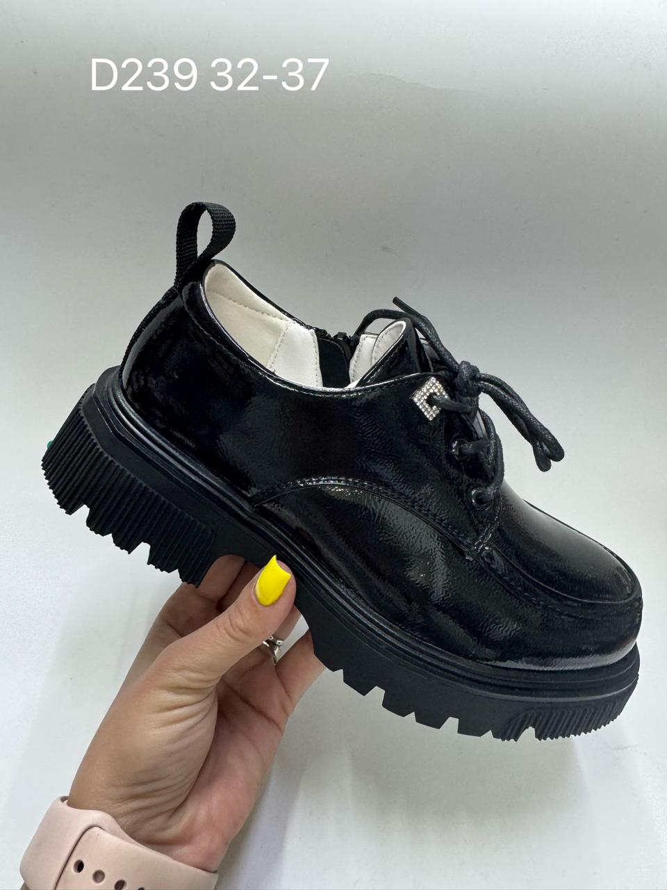 Детские туфли  FASHION SO-258-146 (8 пар в коробе, 32-37 размер)