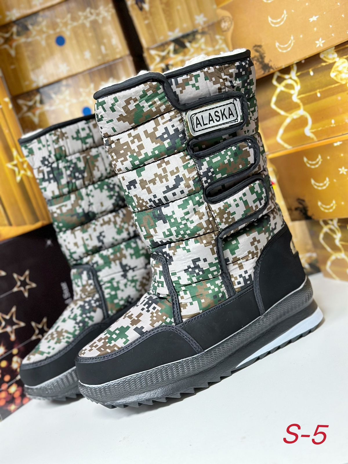 Мужские зимние дутики FASHION SO-214-66 (8 пар в коробе, размер 41-46)