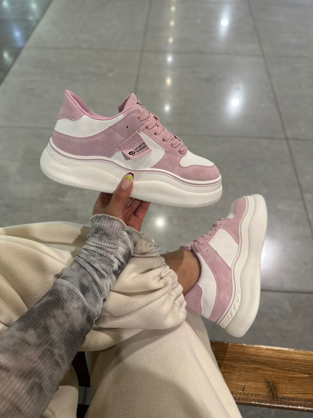 Женские весенние кроссовки FASHION SO-225-91 (8 пар в коробе, размер 36-41)