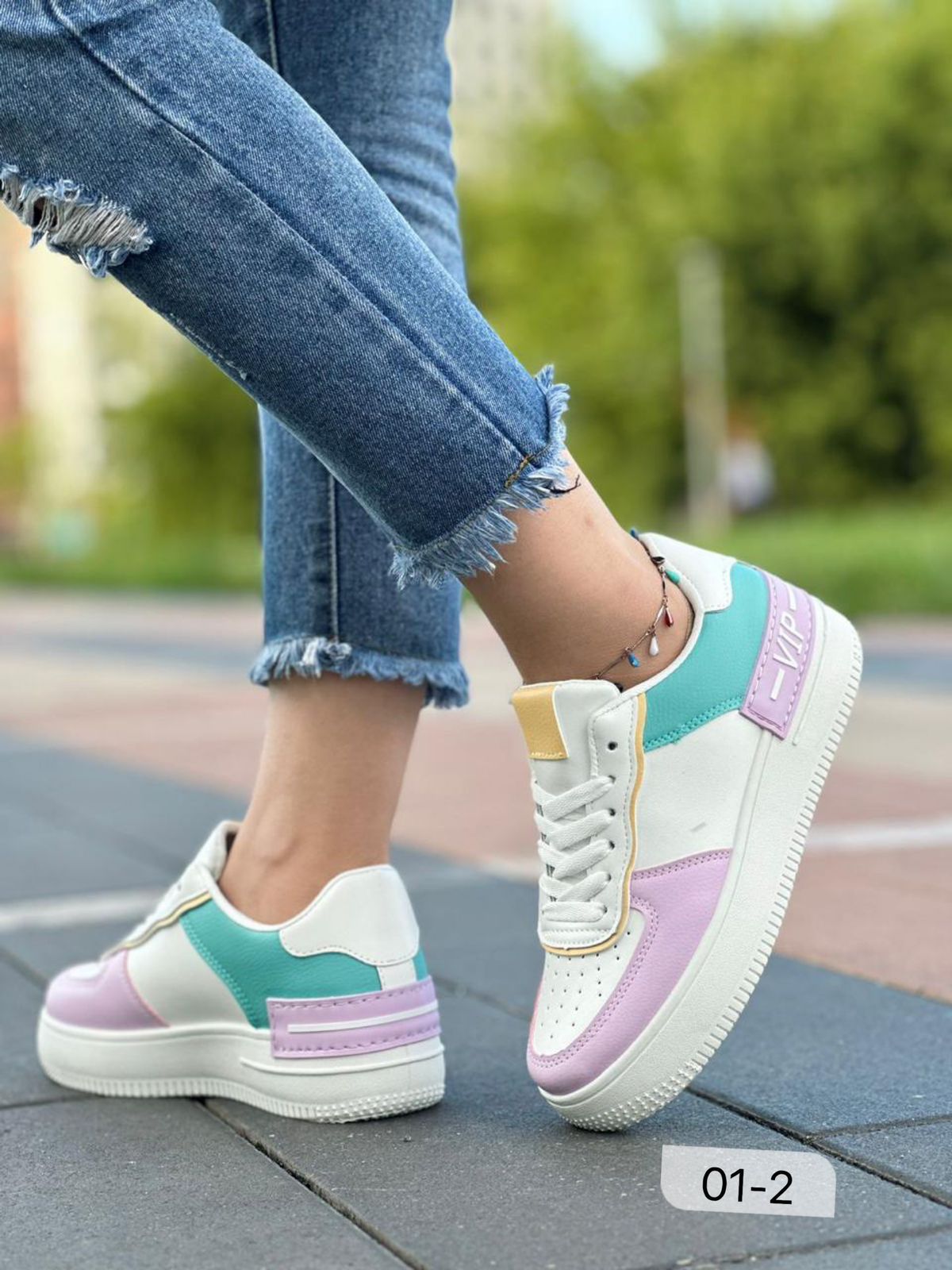 Женские весенние кроссовки FASHION SO-220-38 (8 пар в коробе, размер 36-41)