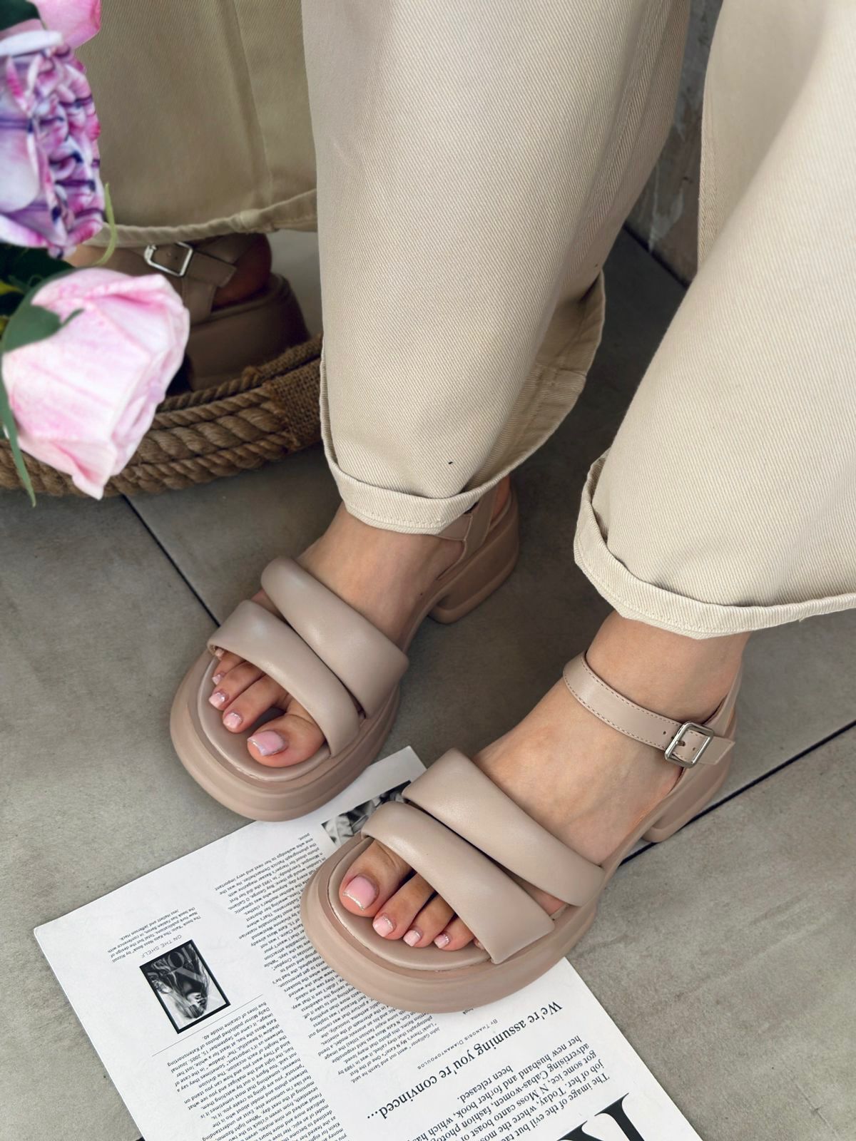 Женские летние босоножки FASHION SO-237-34 (6 пар в коробе, размер 36-40)