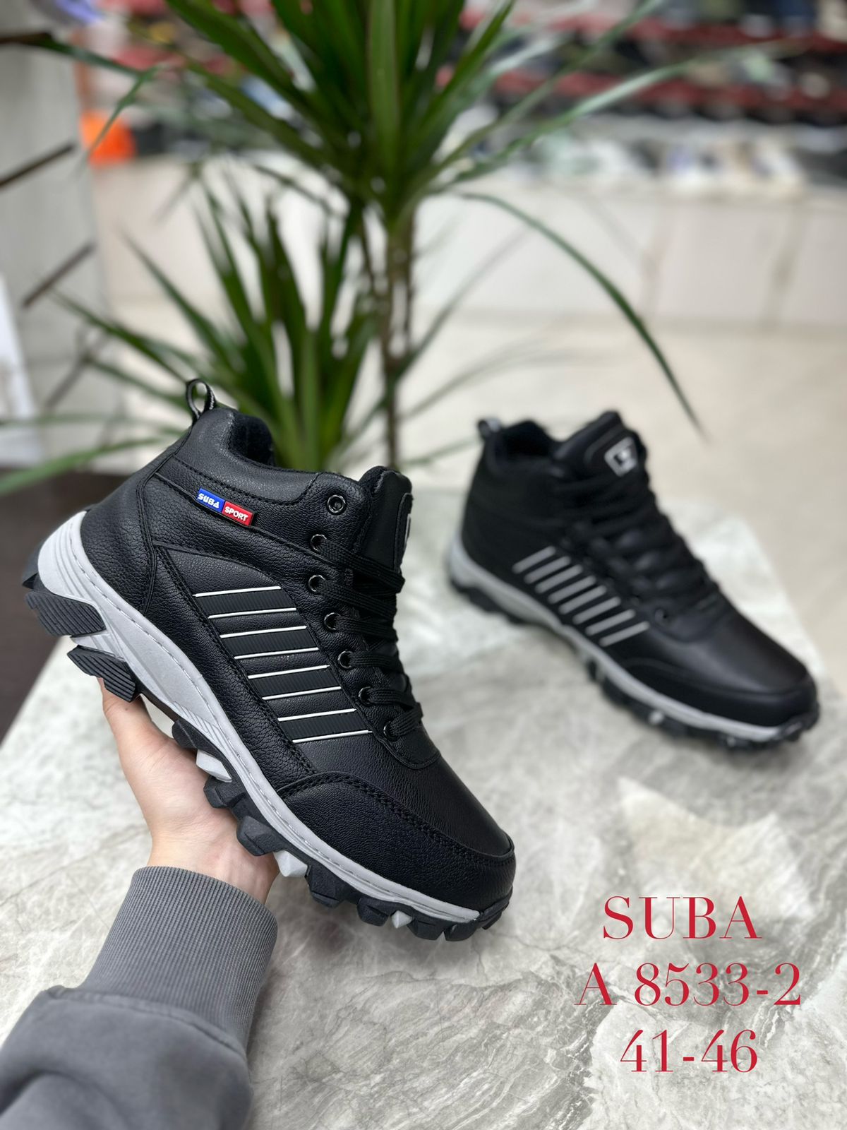 Мужские зимние ботинки SUBA SO-215-113 (8 пар в коробе, размер 41-46)