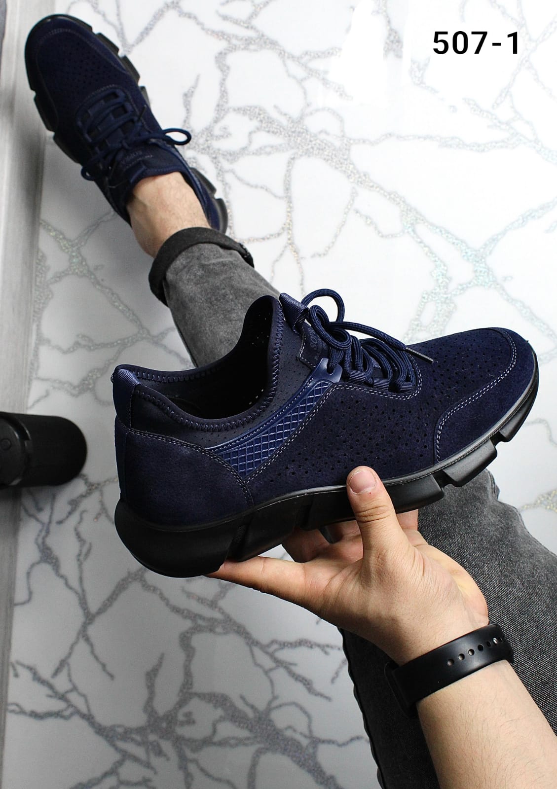 Мужские весенние кроссовки AIR SO-243-57 (8 пар в коробе, размер 41-46)