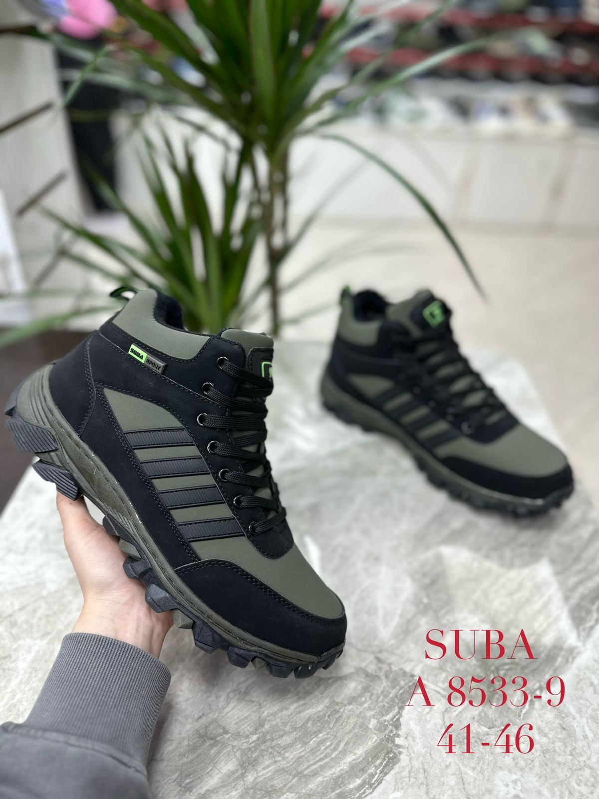 картинка Мужские зимние ботинки SUBA SO-215-114 (8 пар в коробе, размер 41-46) от оптового интернет-магазина Shoesopt.by