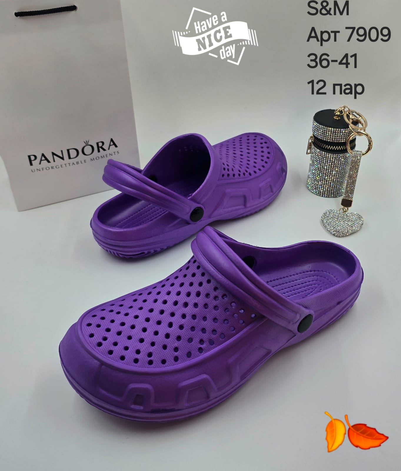 Женские сабо  FASHION SO-253-273 (12 пар в коробе, 36-41 размер)