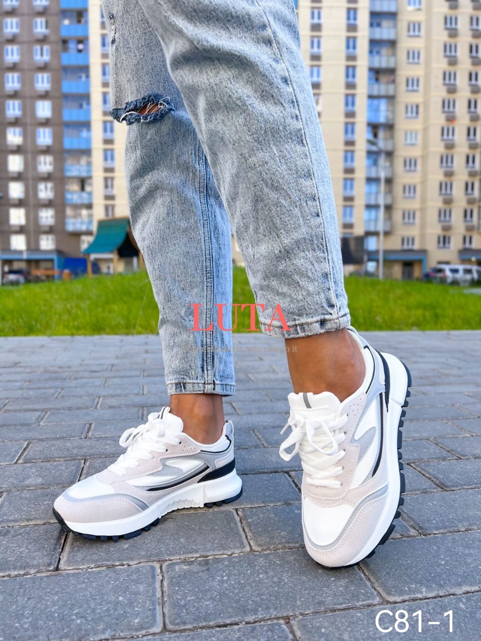 Женские кроссовки  FASHION SO-262-274 (8 пар в коробе, 36-41 размер)