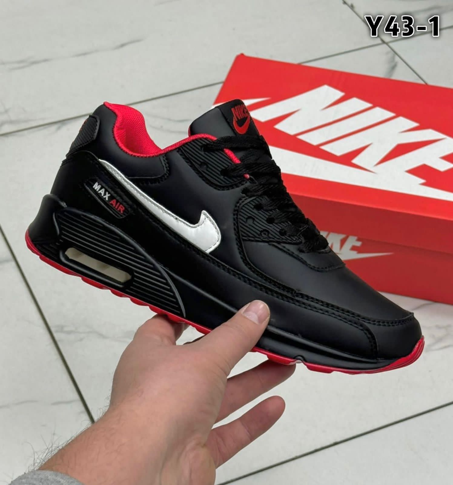 Мужские весенние кроссовки AIR SO-220-91 (8 пар в коробе, размер 41-46)