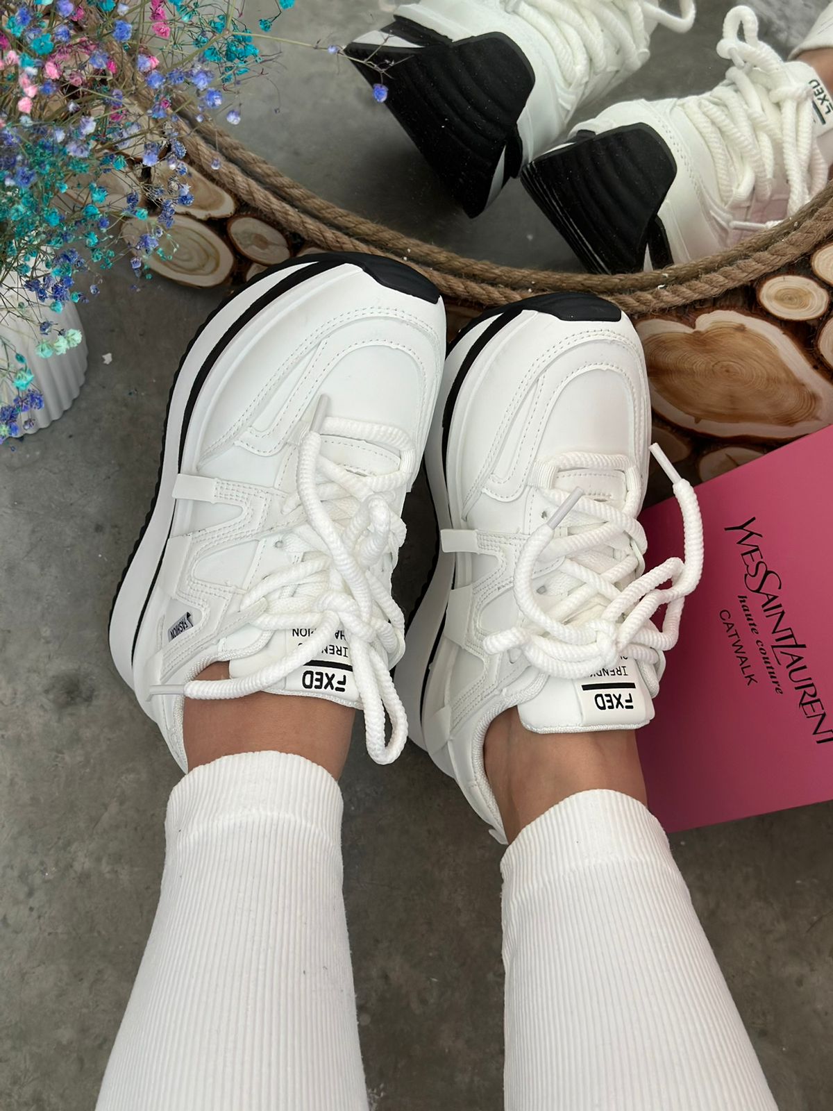 Женские весенние кроссовки FASHION SO-237-106 (8 пар в коробе, размер 36-41)