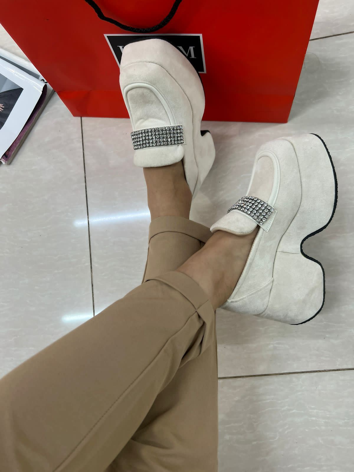 Женские весенние туфли FASHION SO-221-129 (8 пар в коробе, размер 36-41)