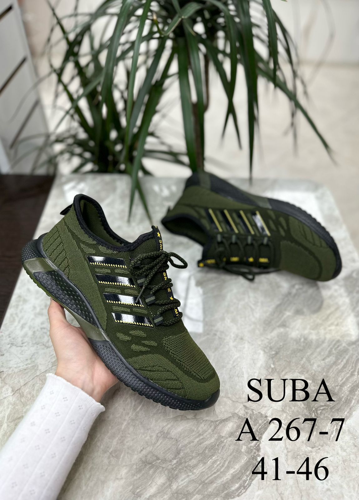 Мужские весенние кроссовки SUBA SO-234-120 (8 пар в коробе, размер 41-46)
