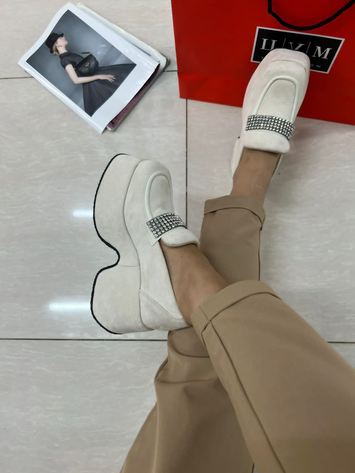 Женские весенние туфли FASHION SO-221-124 (8 пар в коробе, размер 36-41)