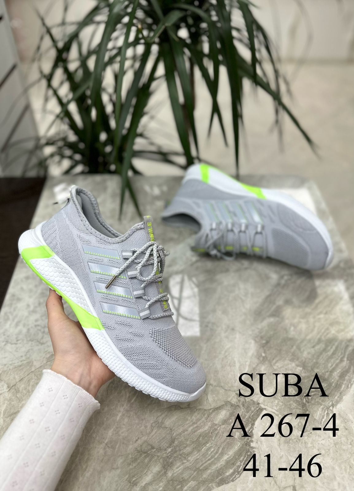 Мужские весенние кроссовки SUBA SO-234-122 (8 пар в коробе, размер 41-46)