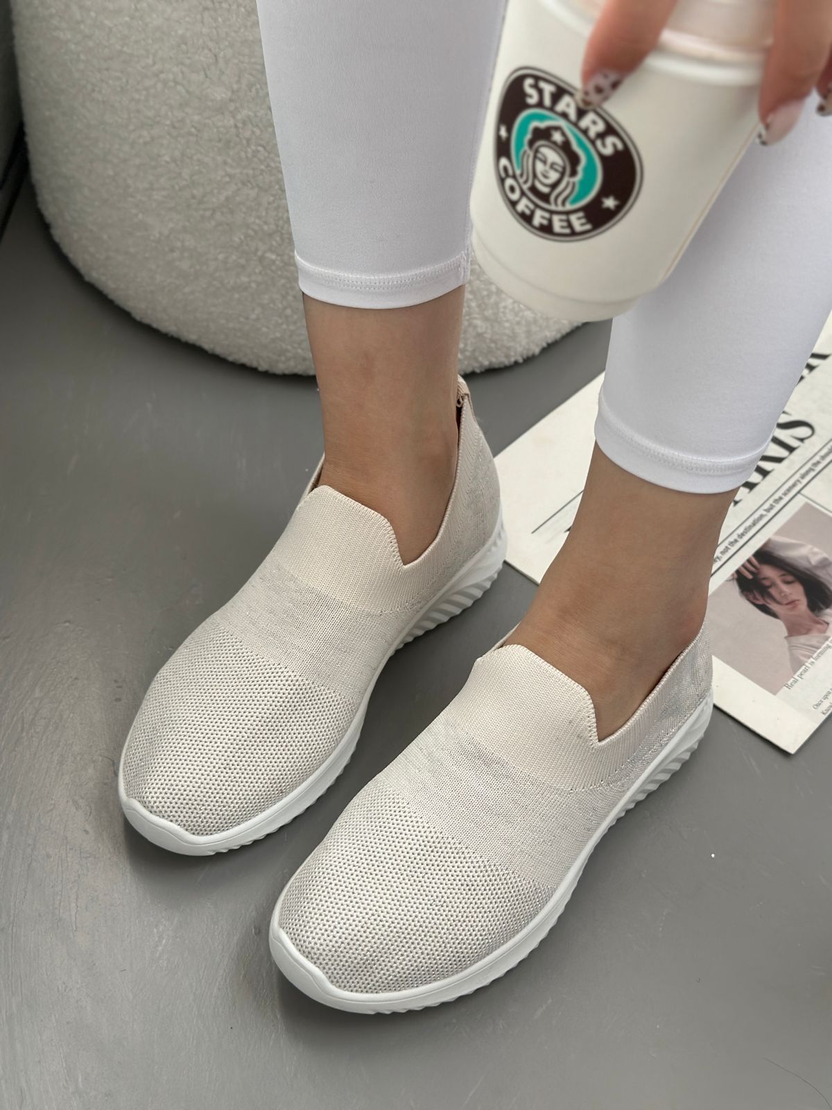 Женские слипоны  FASHION SO-255-53 (8 пар в коробе, 36-41 размер)