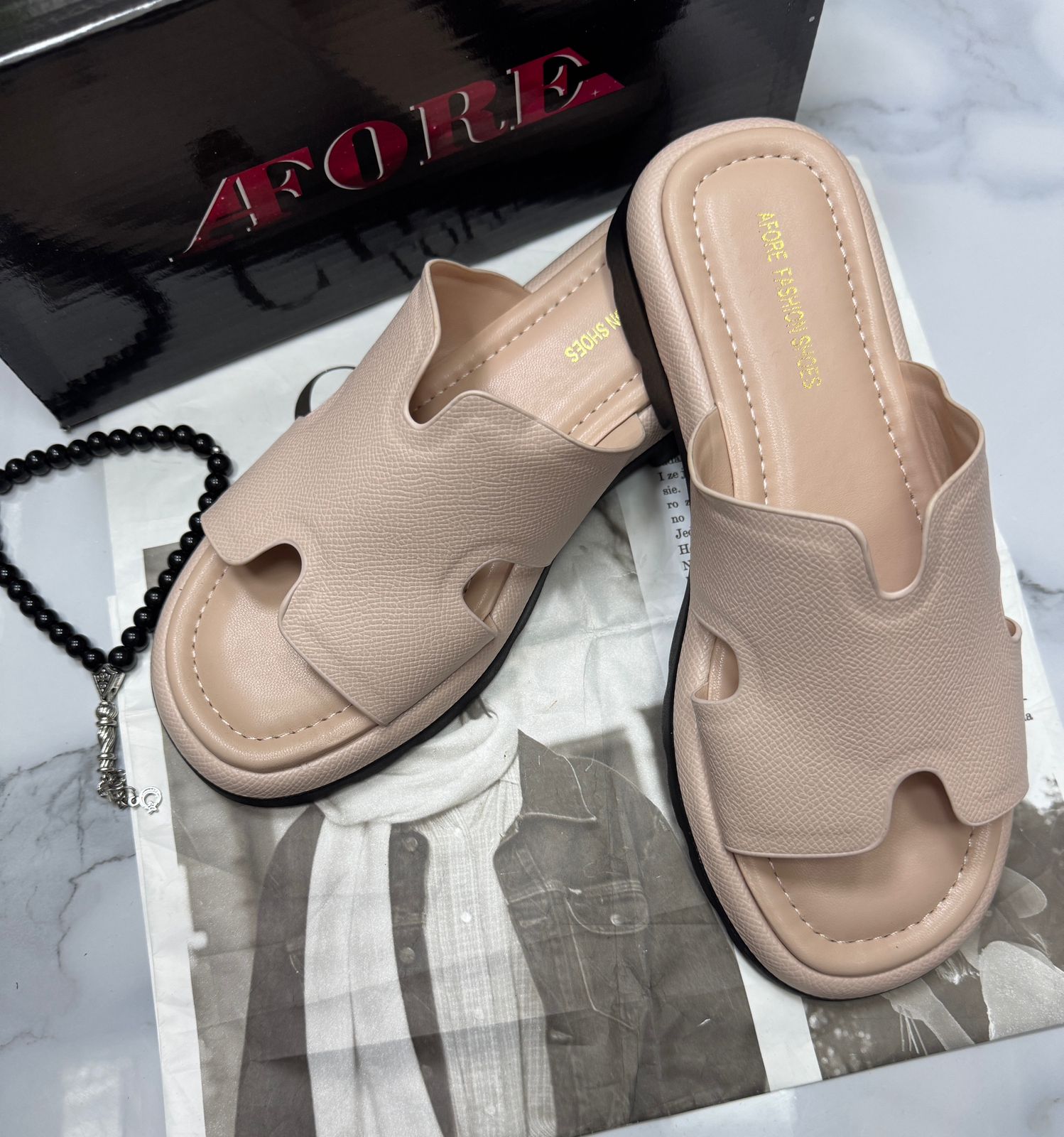 Женские шлепанцы  FASHION SO-253-188 (8 пар в коробе, 36-41 размер)