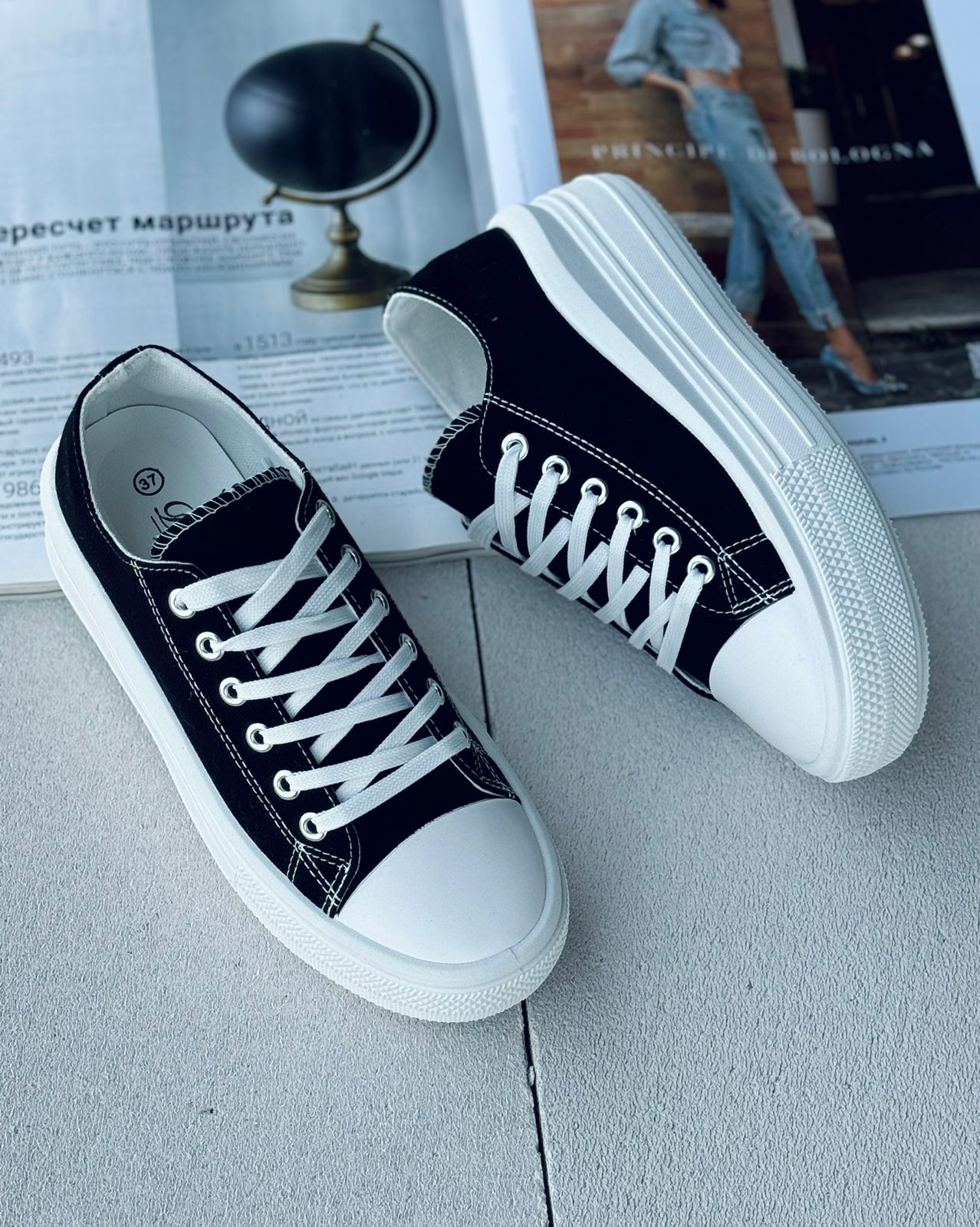 Женские весенние кеды FASHION SO-240-62 (8 пар в коробе, размер 36-41)