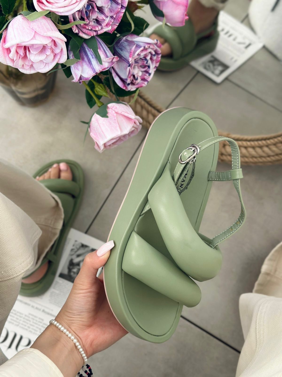 Женские летние босоножки FASHION SO-237-22 (6 пар в коробе, размер 36-40)