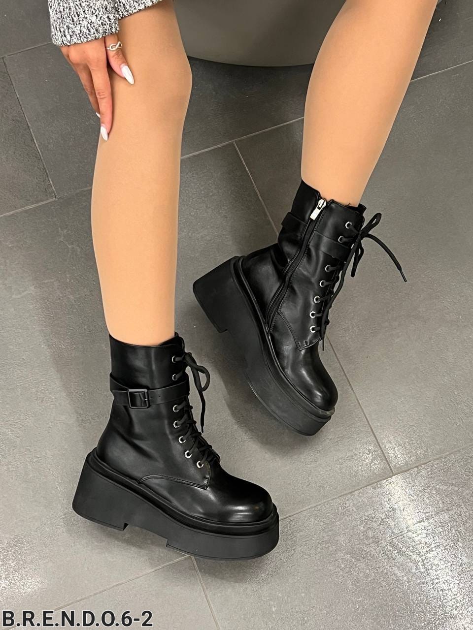 Женские весенние ботинки FASHION SO-222-117 (8 пар в коробе, размер 36-41)