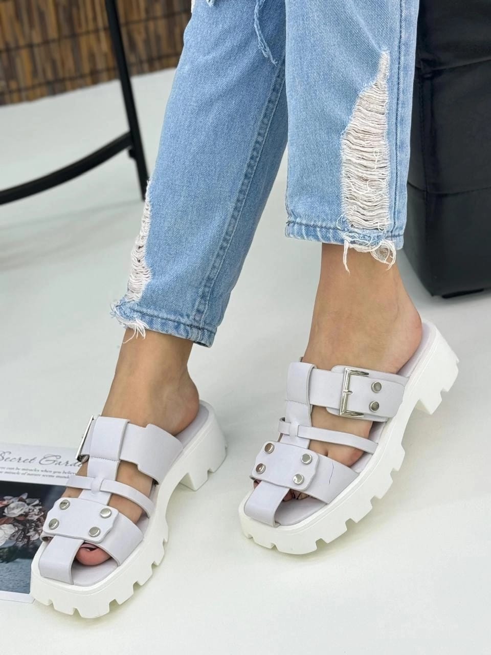 Женские босоножки  FASHION SO-259-188 (8 пар в коробе, 36-41 размер)