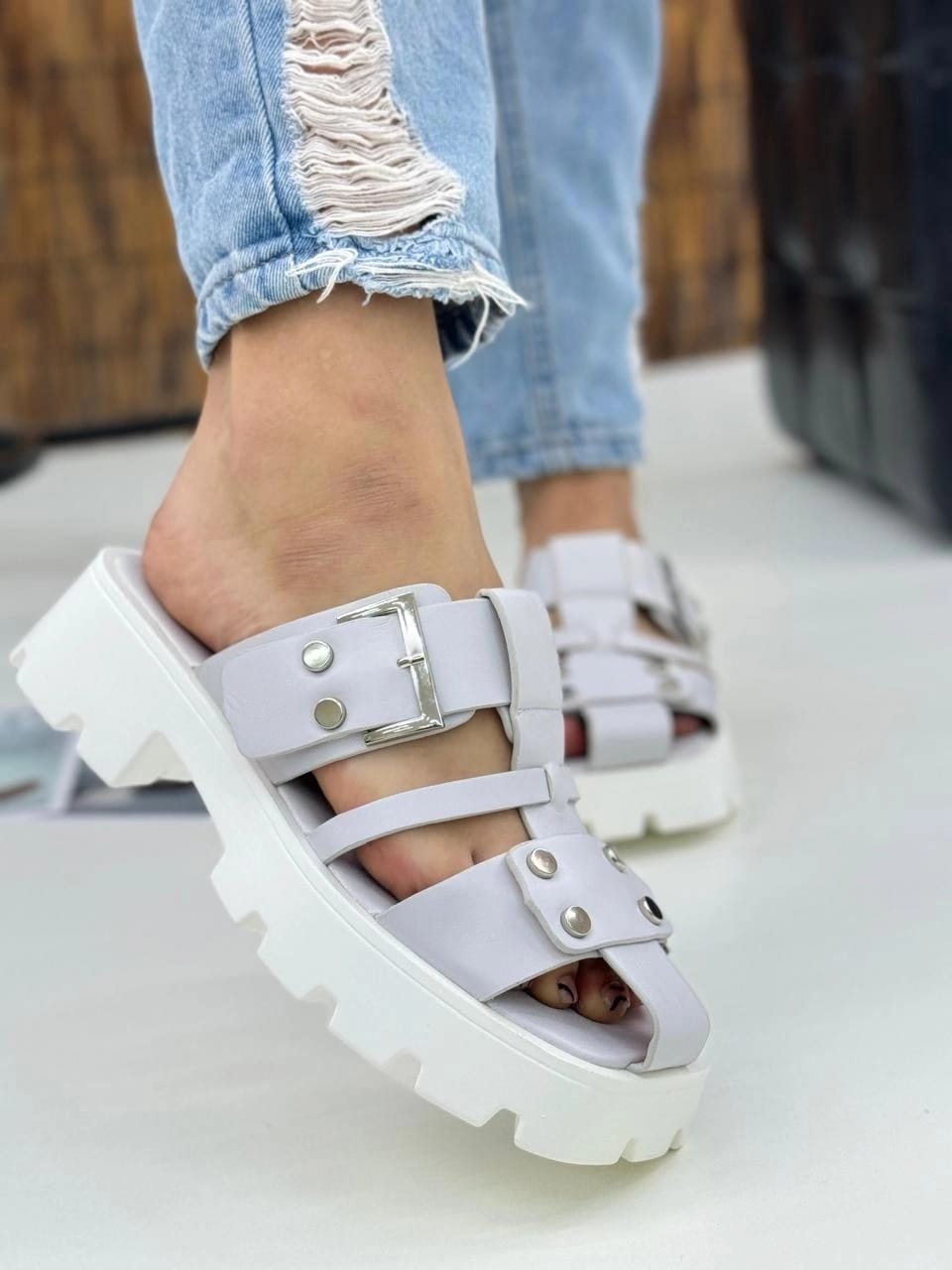 Женские босоножки  FASHION SO-259-189 (8 пар в коробе, 36-41 размер)