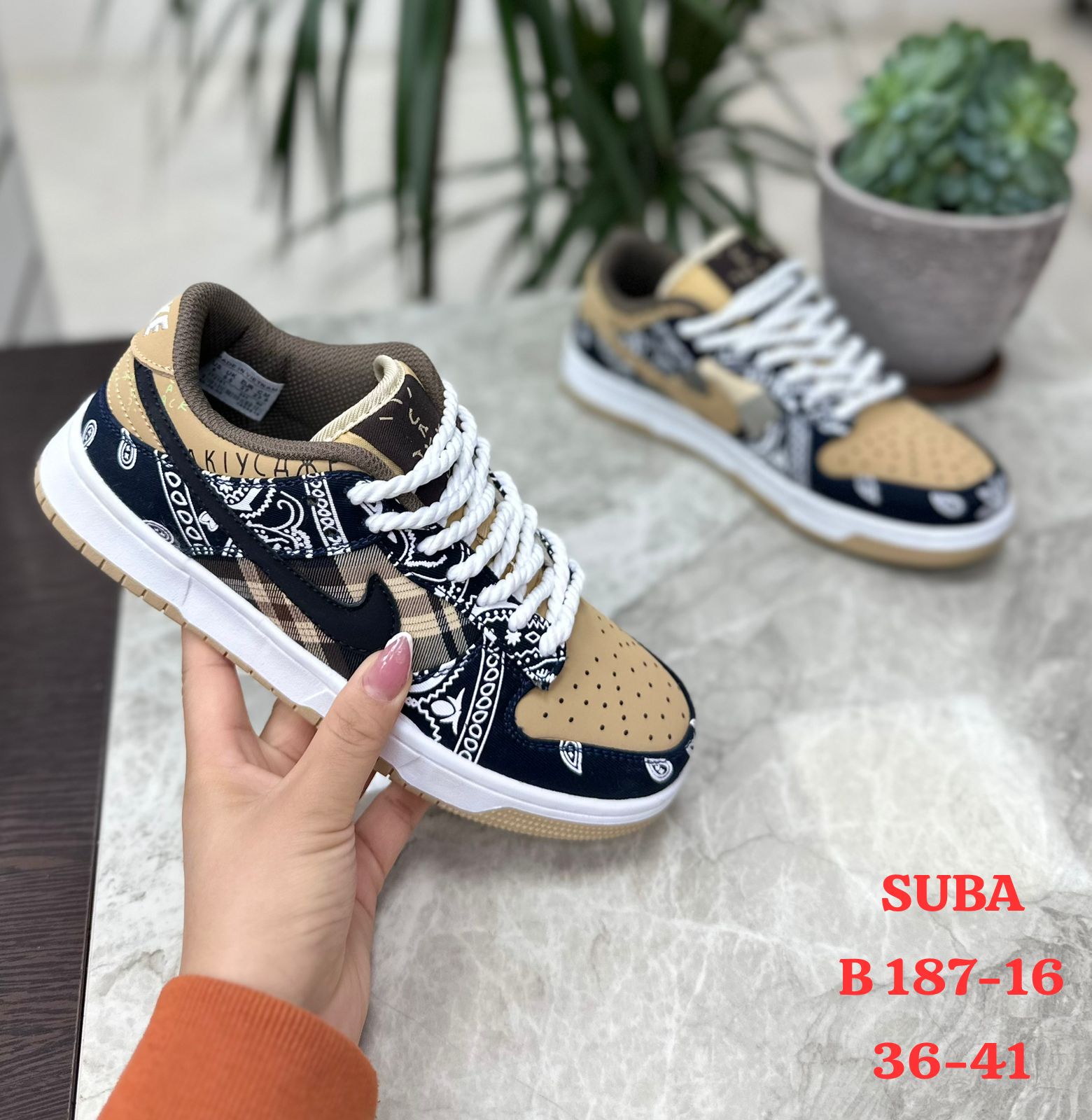 Женские весенние кроссовки SUBA SO-226-15 (8 пар в коробе, размер 36-41)