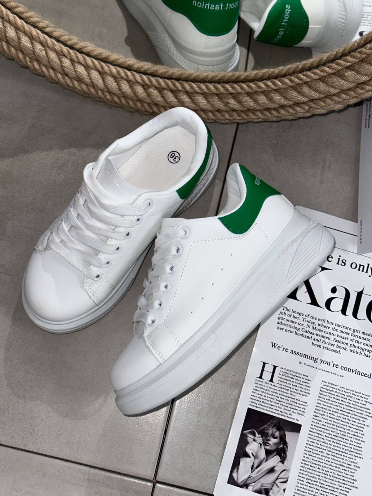 Женские весенние кроссовки FASHION SO-240-142 (8 пар в коробе, размер 36-41)