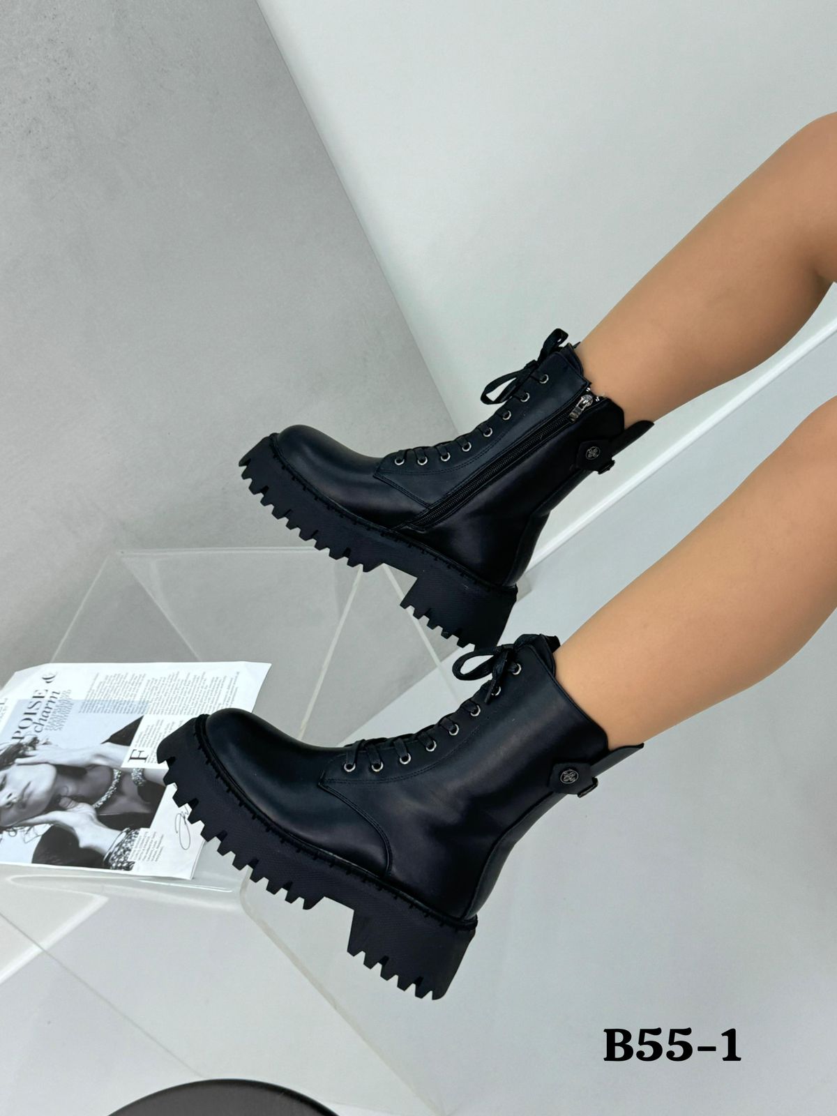 Женские ботинки  FASHION SO-251-497 (8 пар в коробе, 36-41 размер)