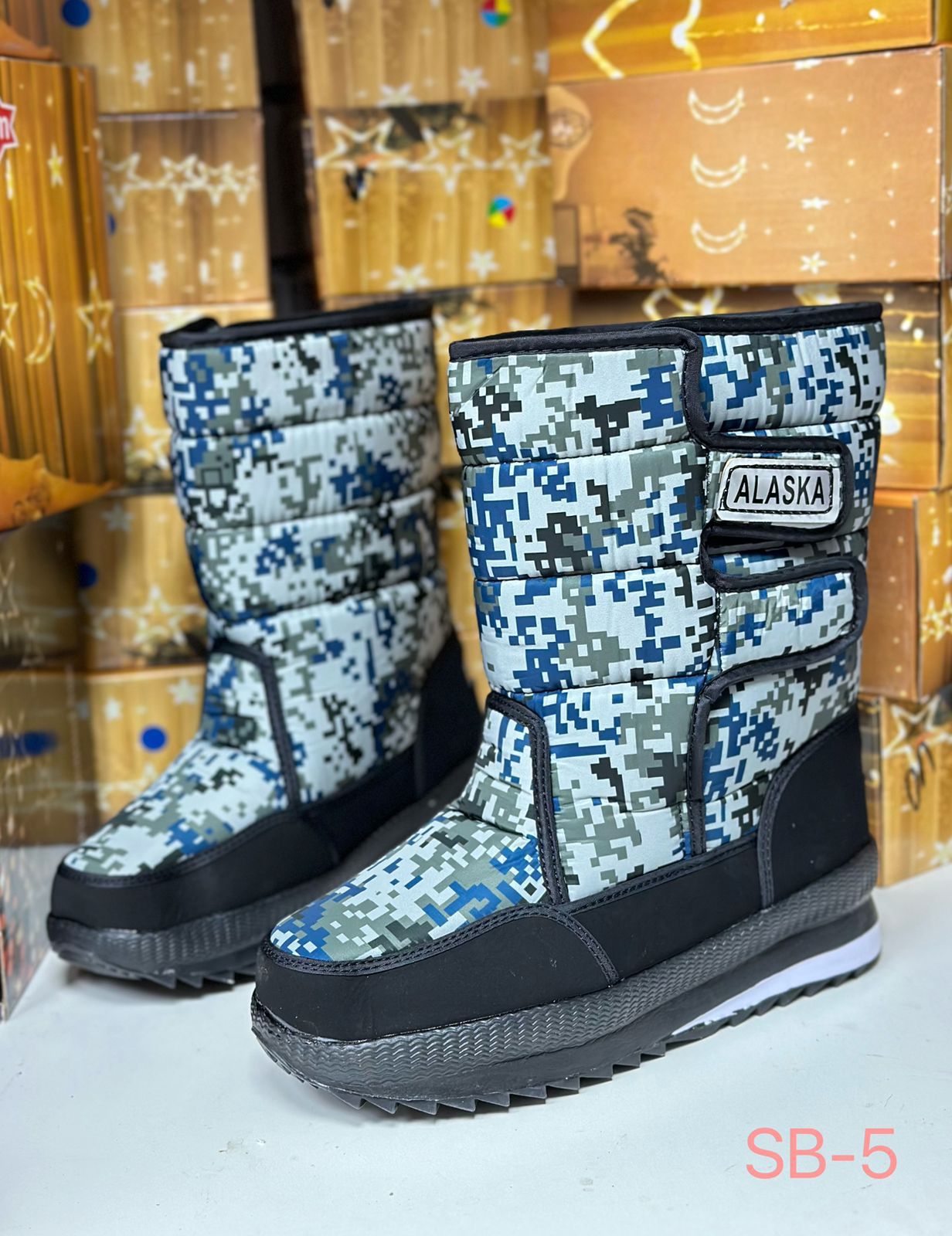 Мужские зимние дутики FASHION SO-214-63 (8 пар в коробе, размер 41-46)