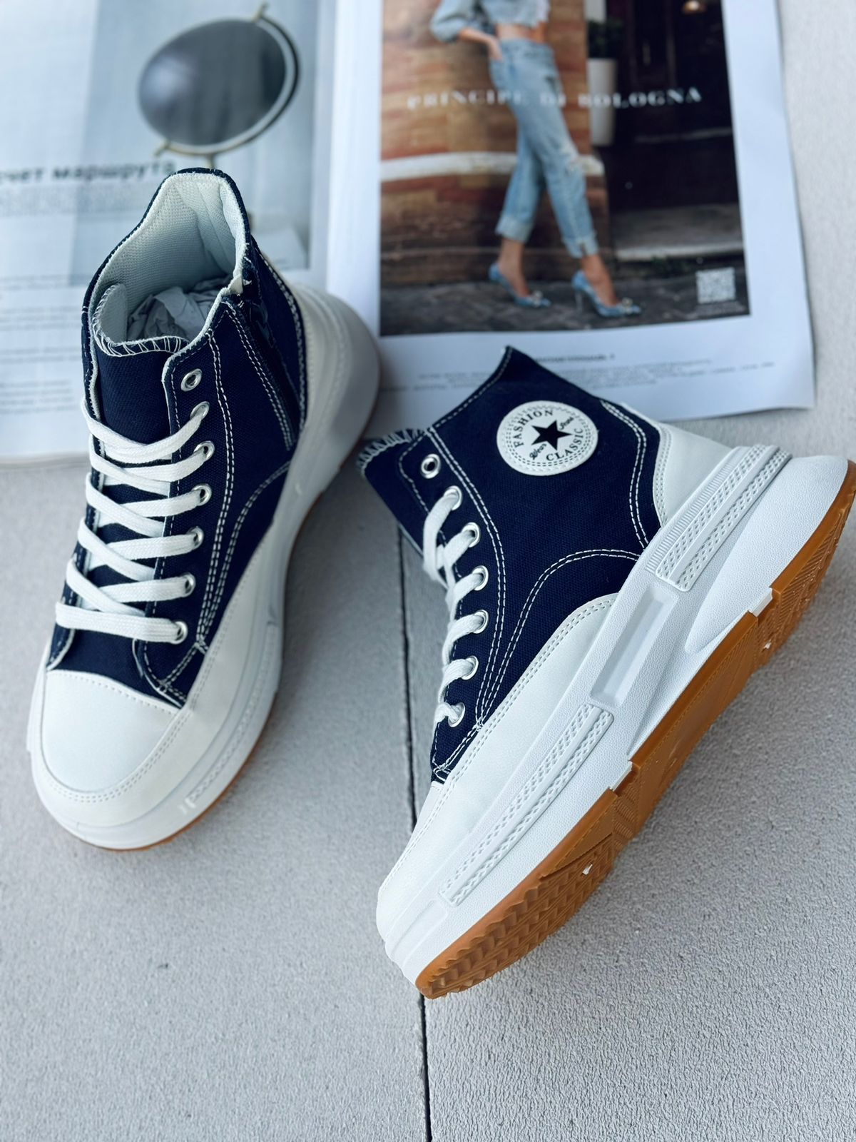 Женские весенние кеды FASHION SO-240-49 (8 пар в коробе, размер 36-41)