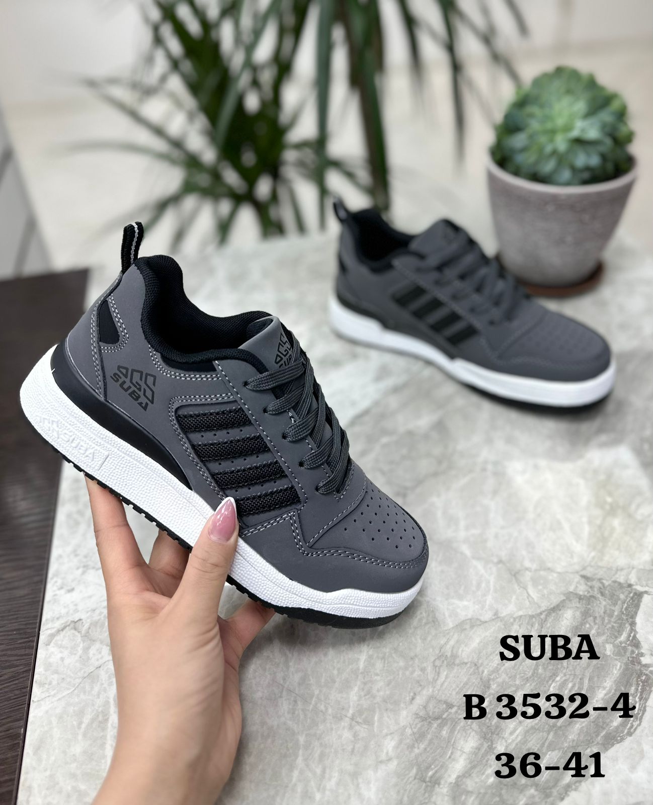 Мужские весенние кроссовки SUBA SO-223-46 (8 пар в коробе, размер 36-41)