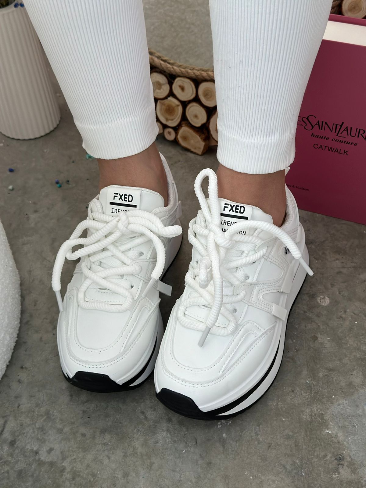 Женские весенние кроссовки FASHION SO-237-104 (8 пар в коробе, размер 36-41)